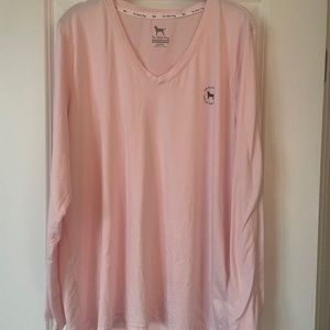 Ladies Lake Lounge V-Neck - PALEST PINK / XXLARGE Black Dog